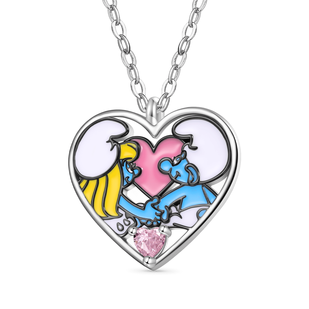 Smurfs Necklace x Love Pink Zircon image number 0