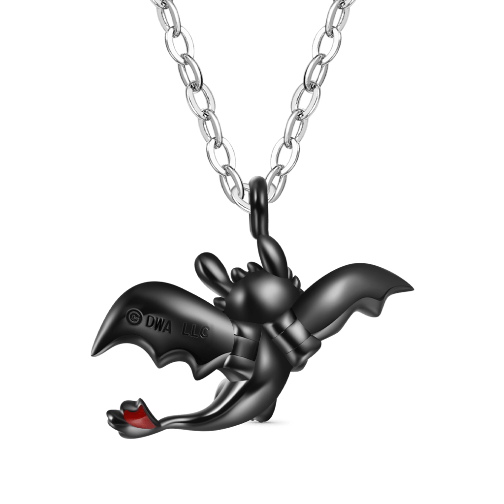 Toothless Flapping Wings Necklace image number 3