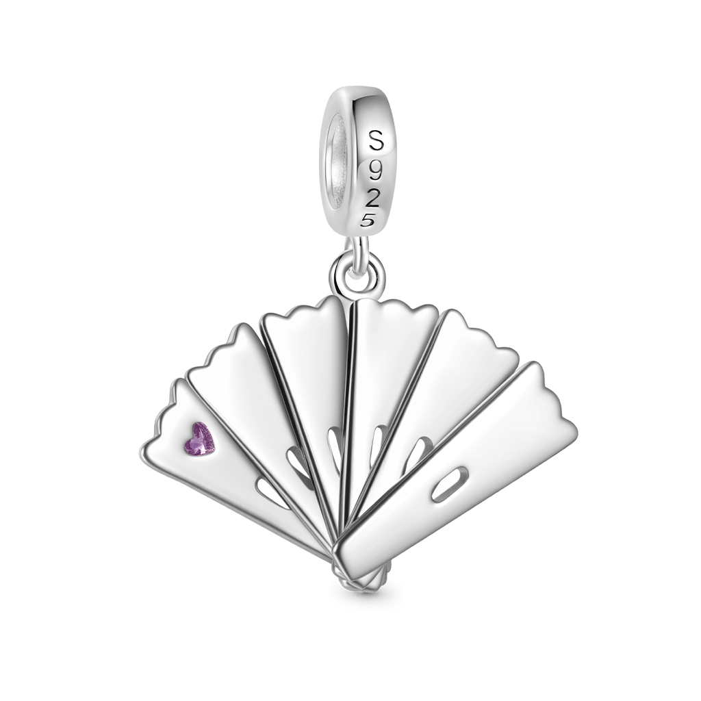 Openable Exquisite Fan Pendant image number 3