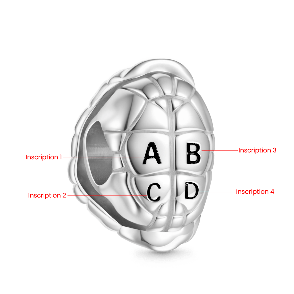 Longevity Turtle Shell Letter Charm image number 2