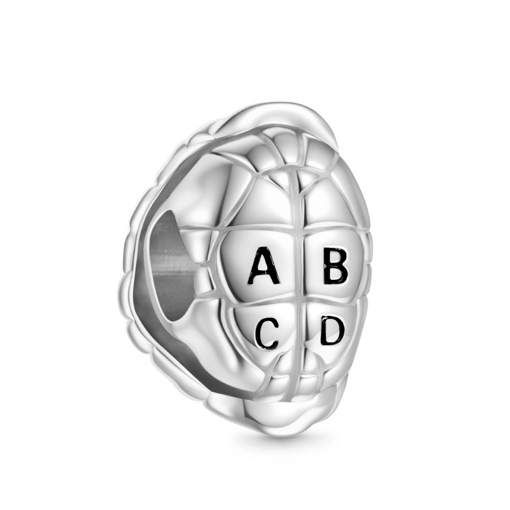 Longevity Turtle Shell Letter Charm image number 1