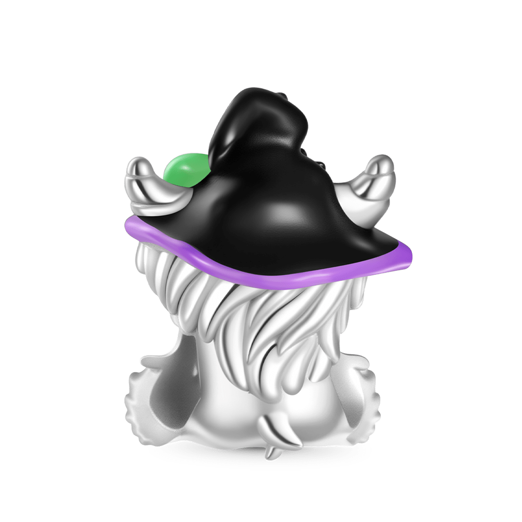 Highland Cow Halloween Charm image number 1