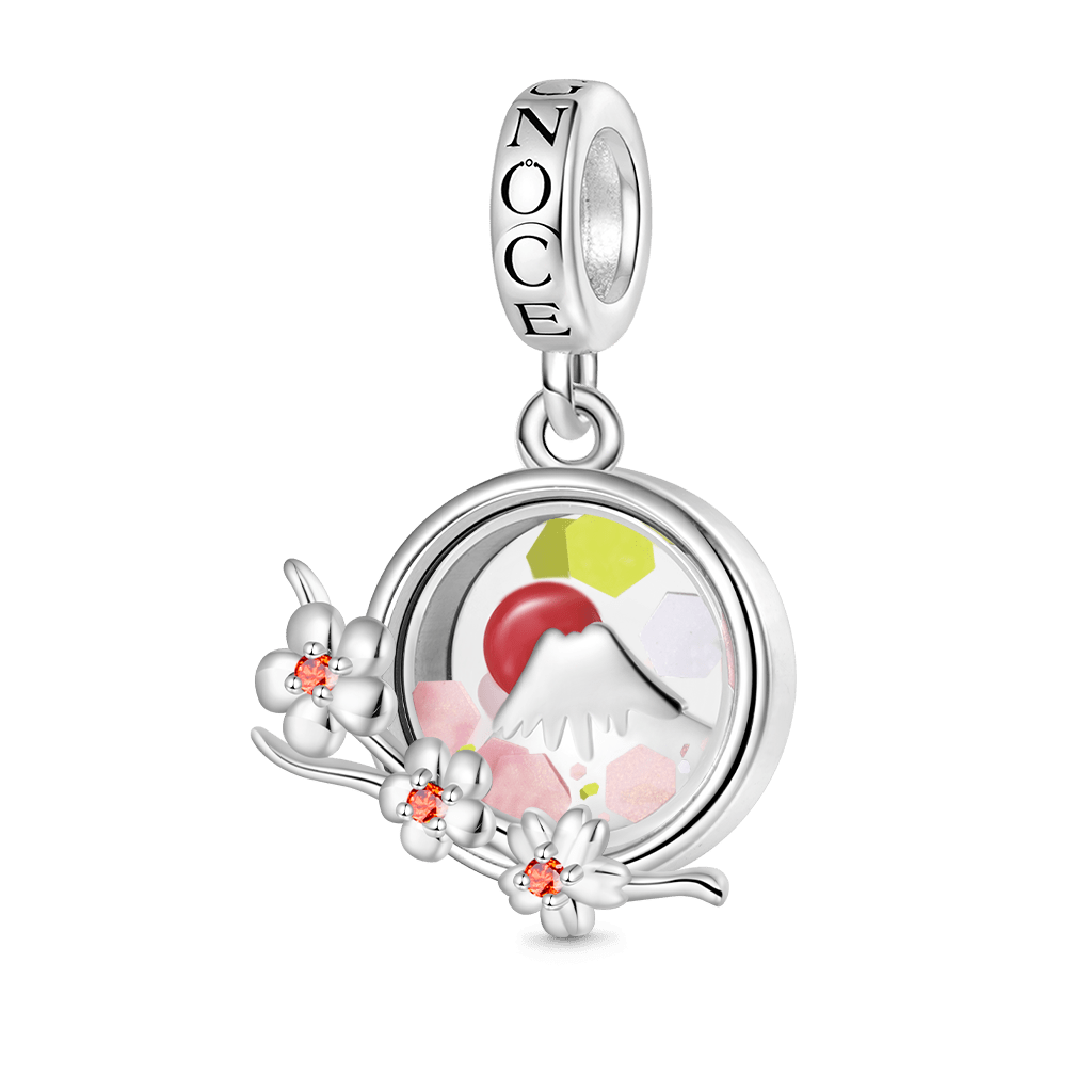 Cherry Mount Fuji Quicksand Pendant image number 1