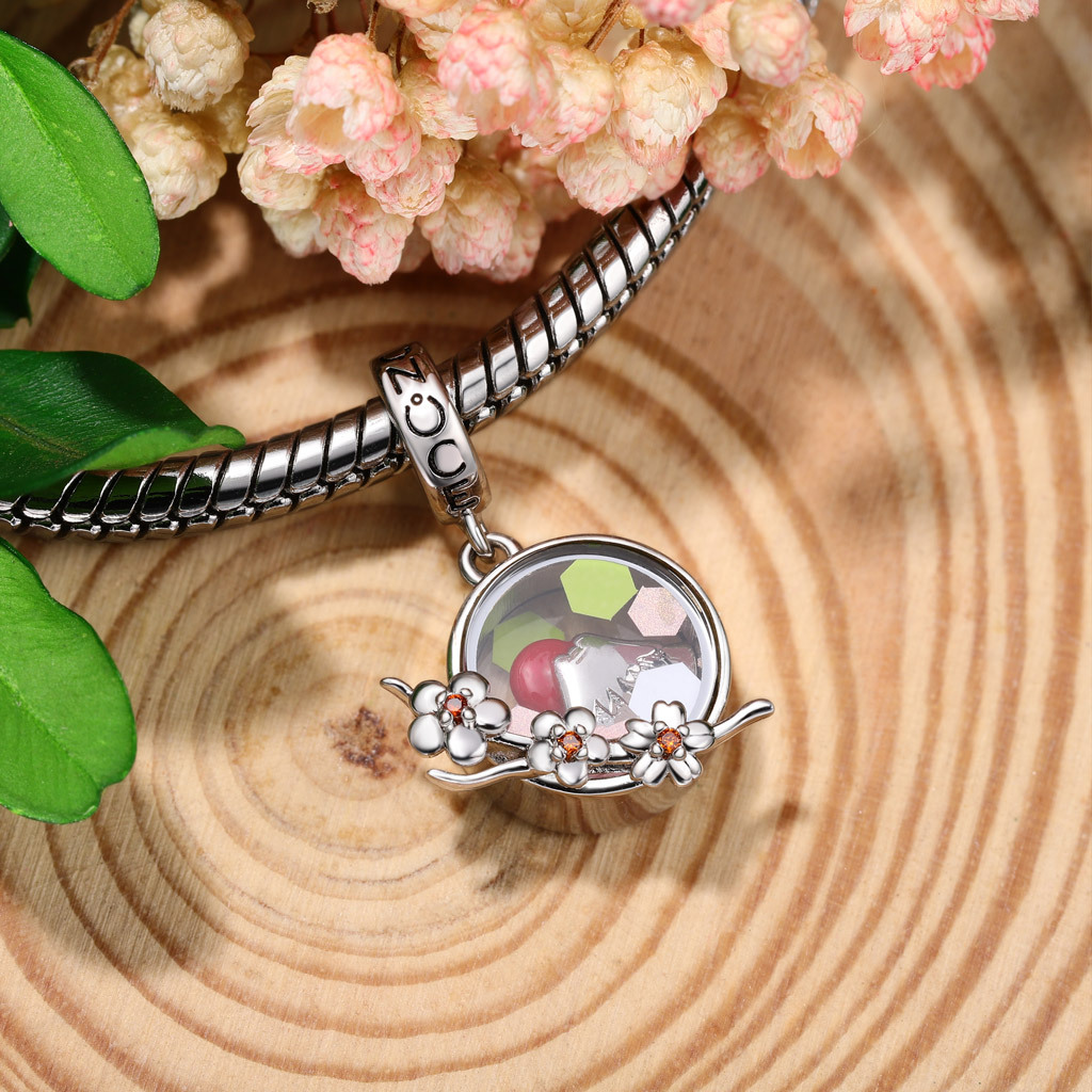 Cherry Mount Fuji Quicksand Pendant image number 3