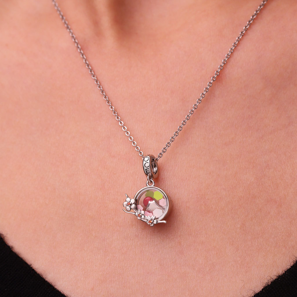 Cherry Mount Fuji Quicksand Pendant image number 4