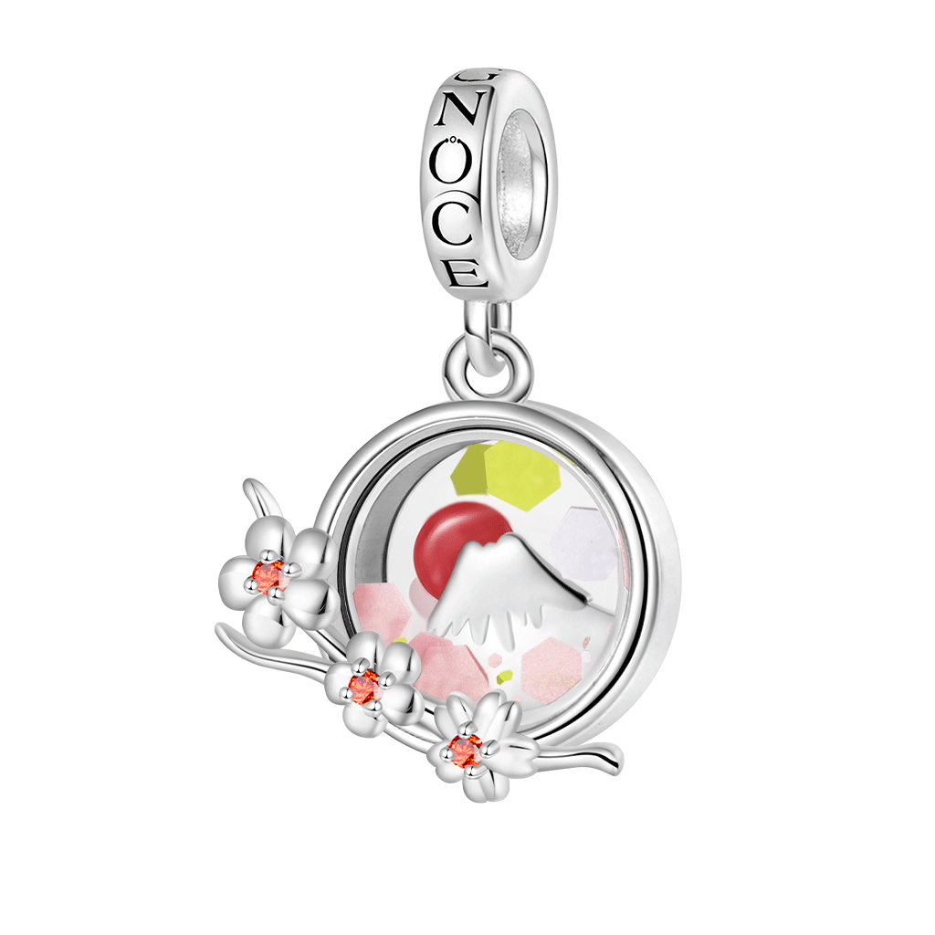 Cherry Mount Fuji Quicksand Pendant image number 0