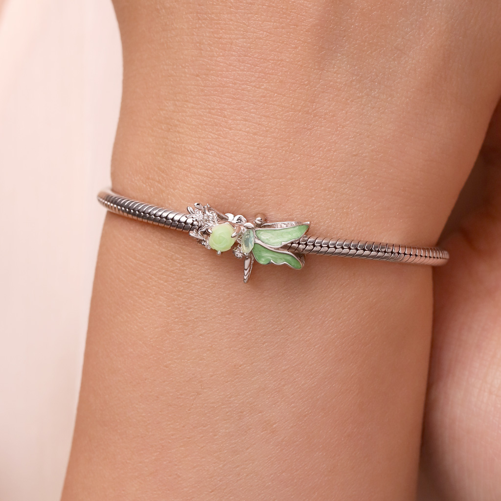 Spring Green Dragonfly Charm image number 4