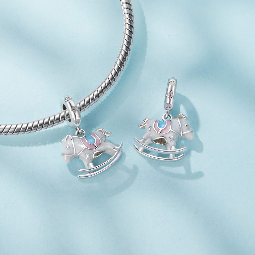 Exquisite Wooden Horse Pendant image number 1