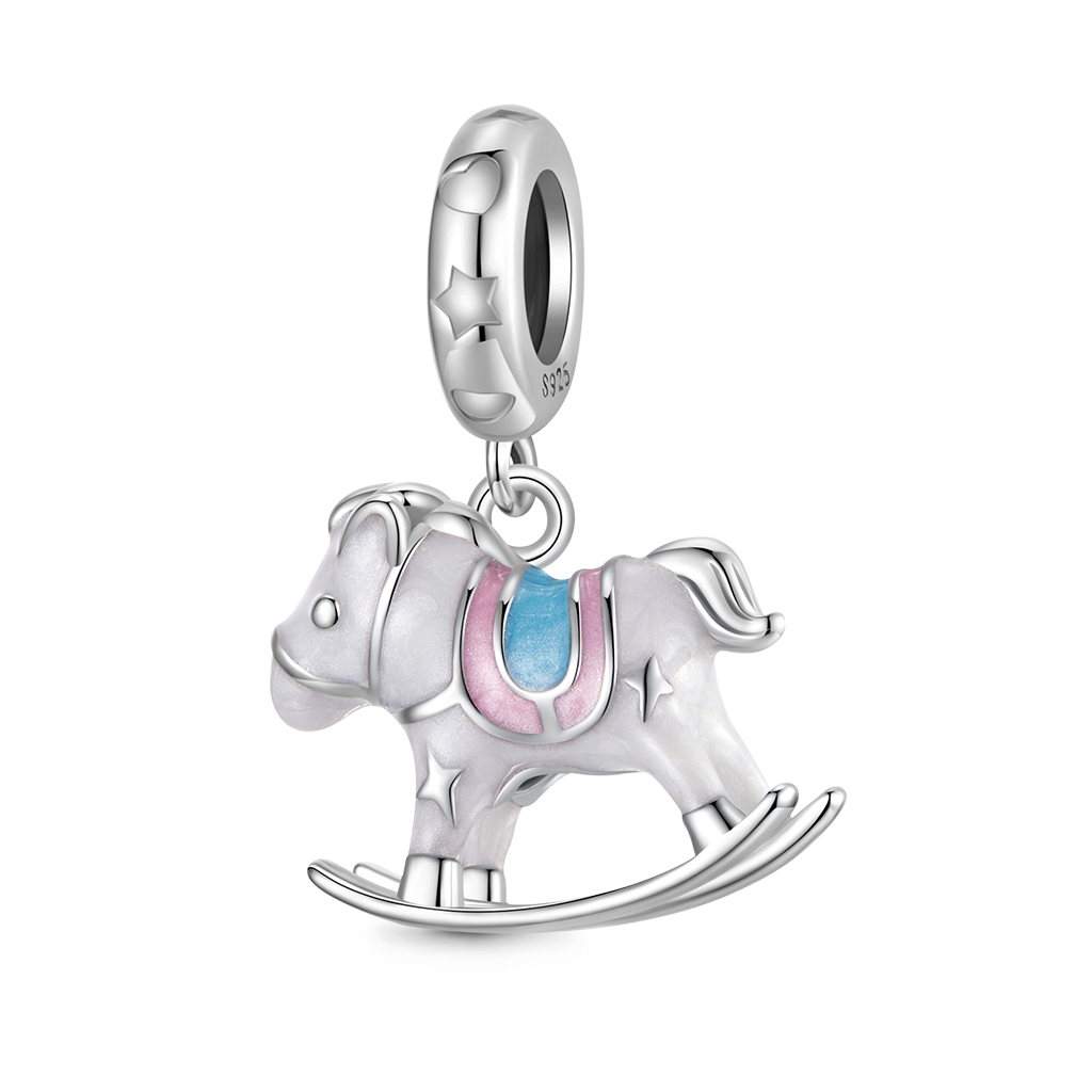 Exquisite Wooden Horse Pendant image number 0