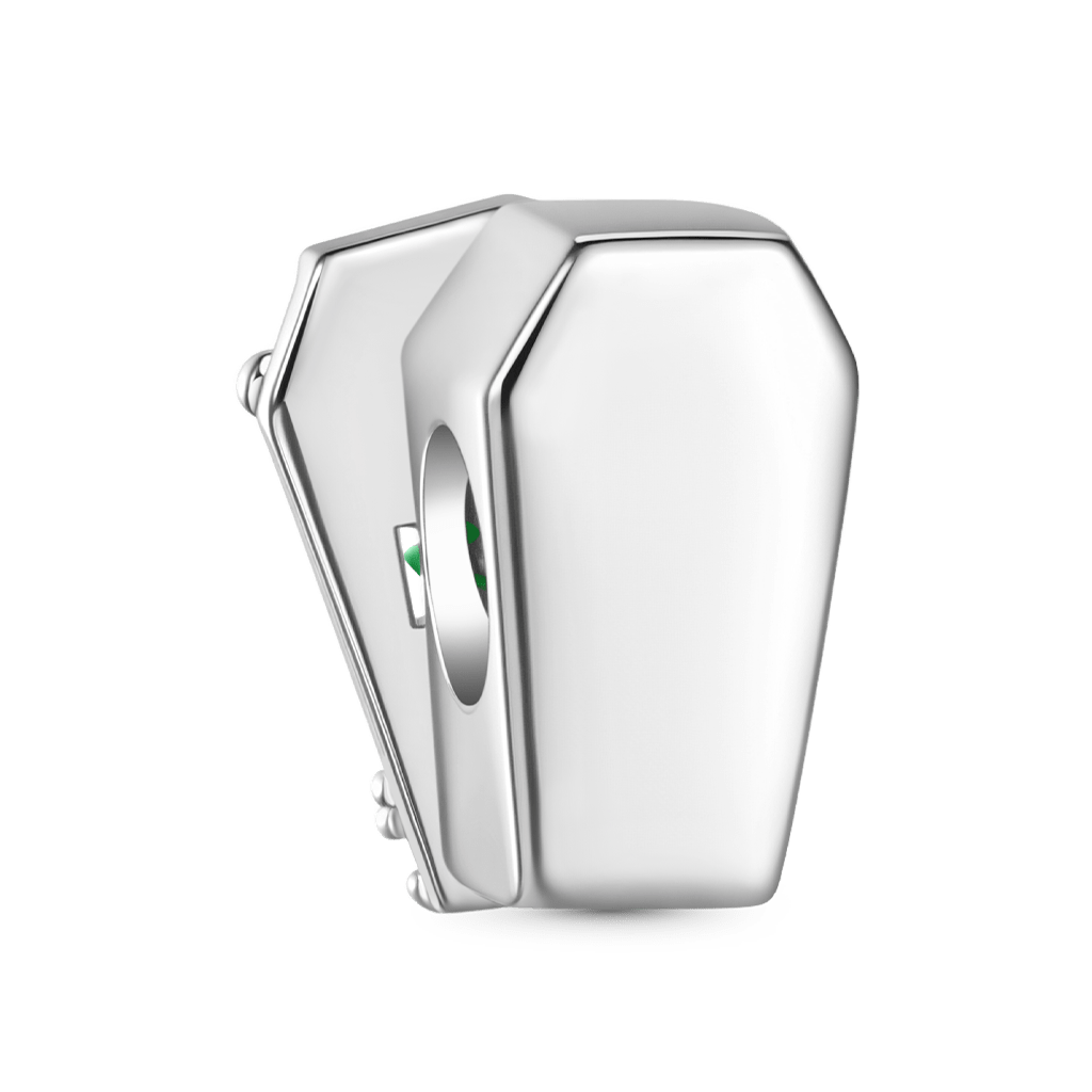 Coffin Green Skeleton Hand Charm image number 2