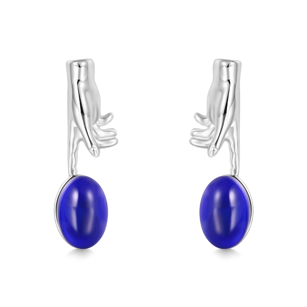 Hand of God Mood Stud Earrings image number 0