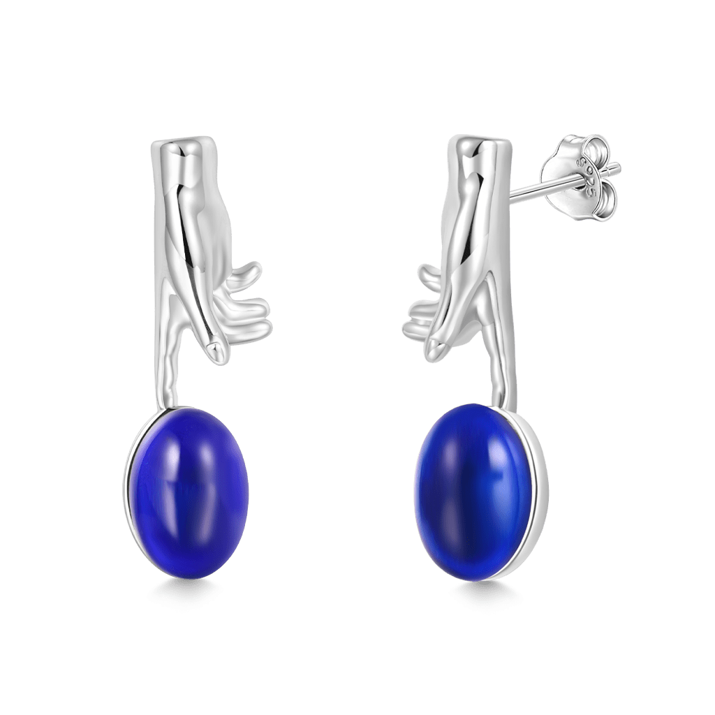 Hand of God Mood Stud Earrings image number 1