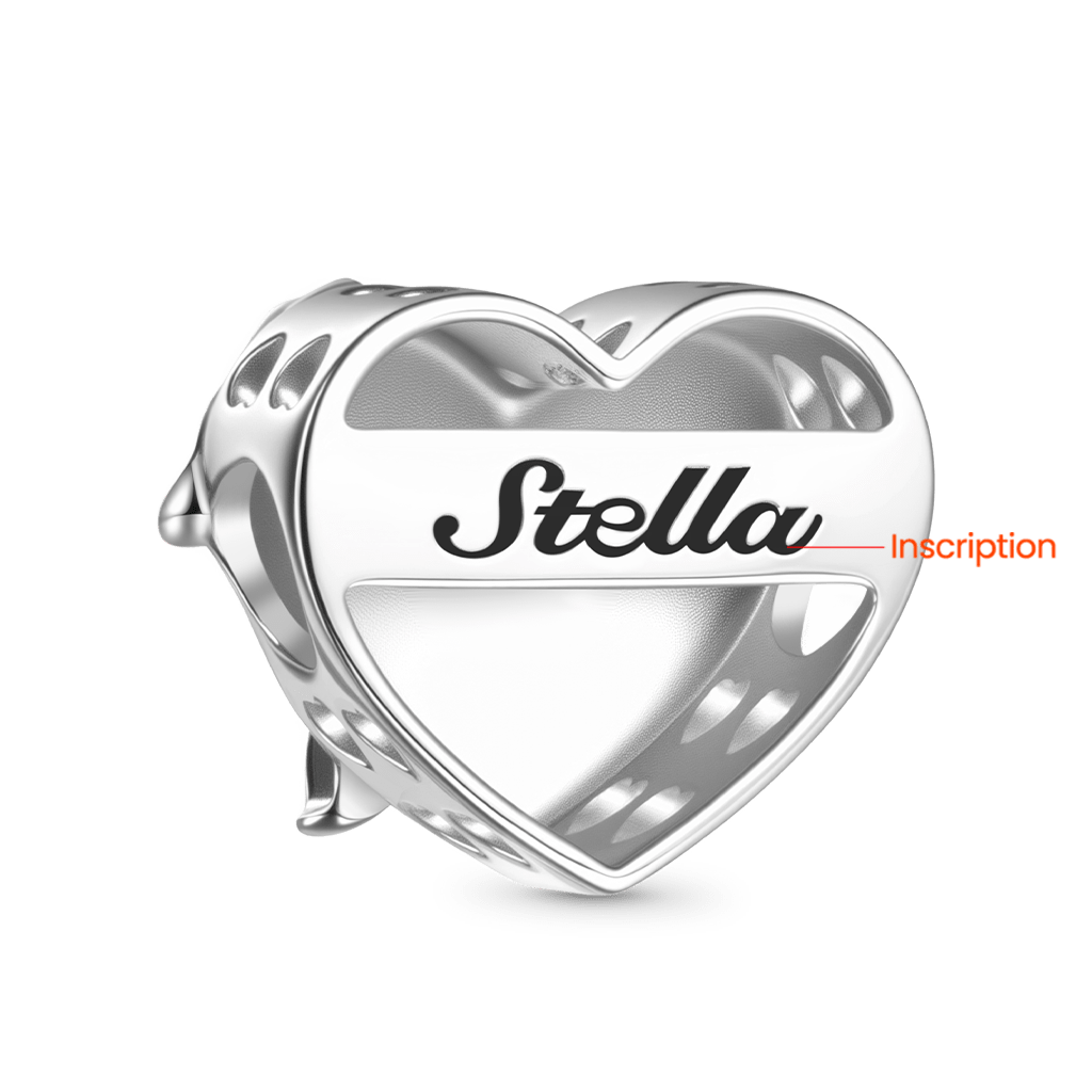 Sunflower Heart Engravable Charm image number 2