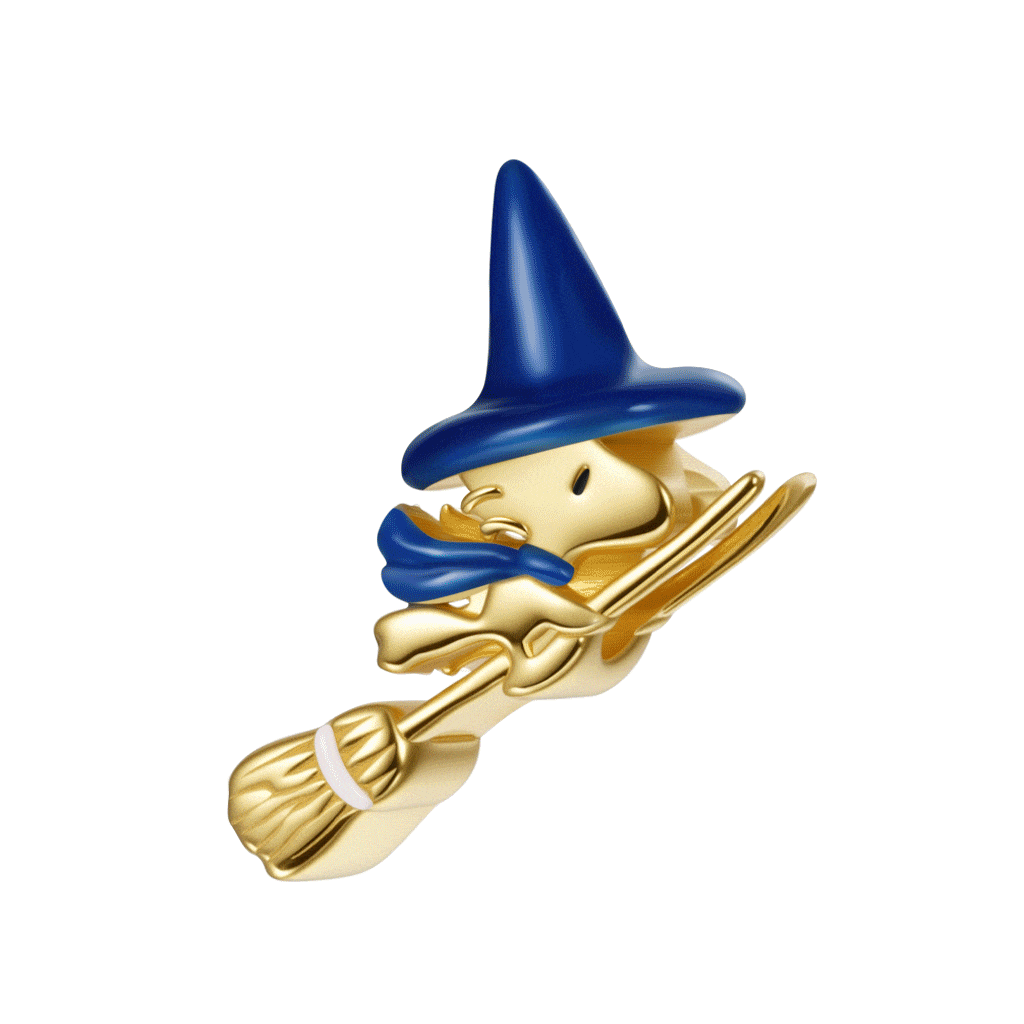 Woodstock Flying on Broom Charm image number 0