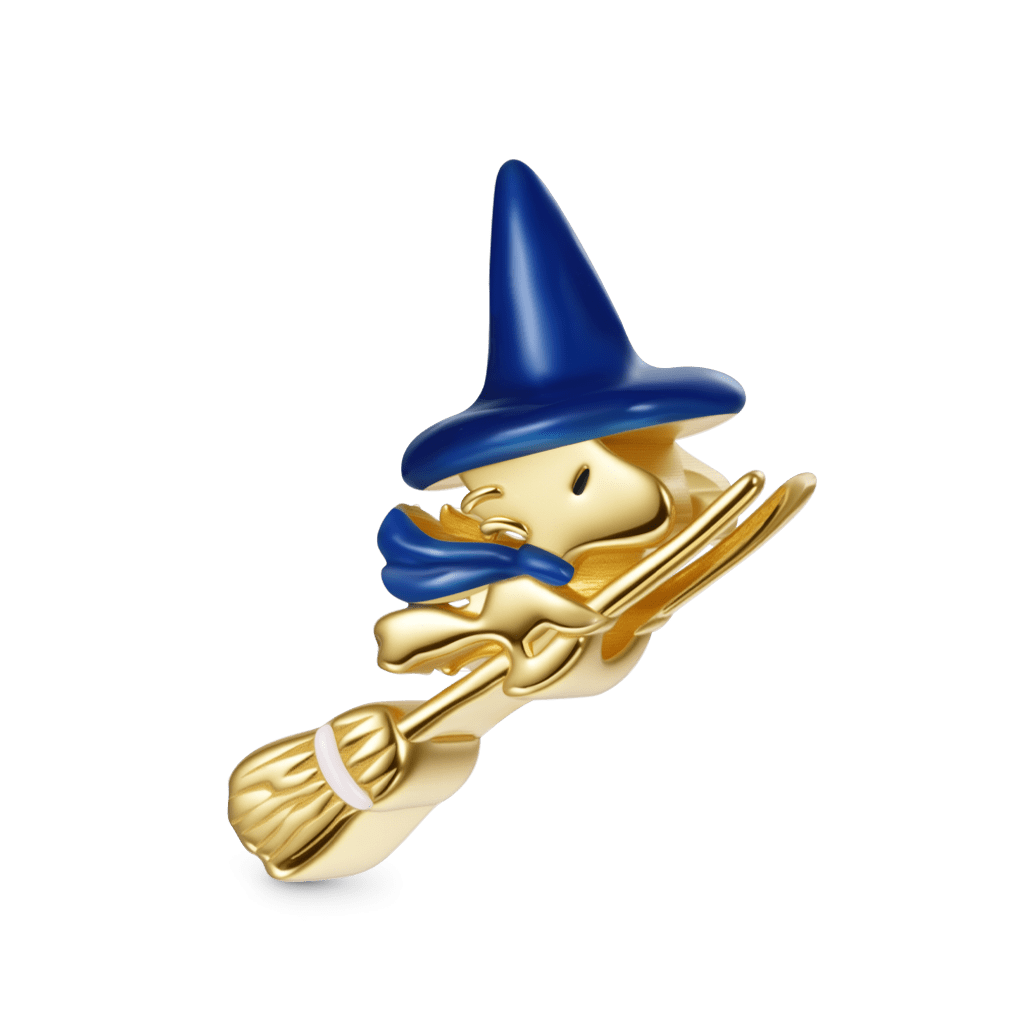Woodstock Flying on Broom Charm image number 2