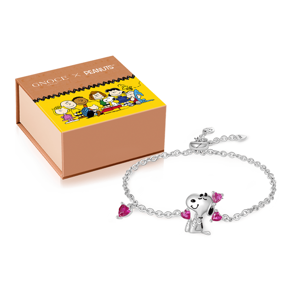 Peanuts Snoopy Love Heart Bracelet image number 1