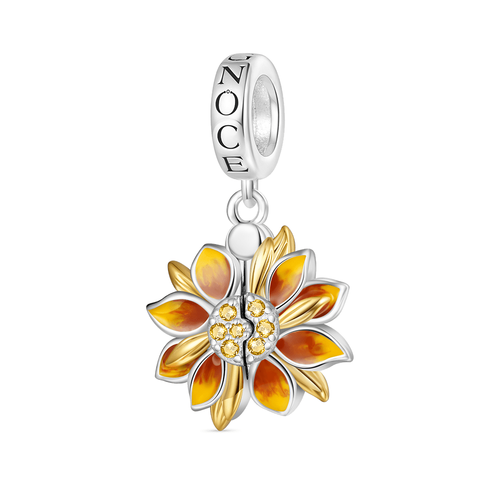 Double-Layer Sunflower Pendant image number 1