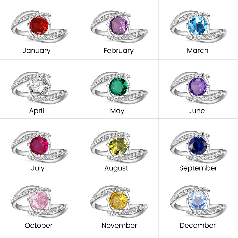 Vintage Blue Zircon Birthstone Ring image number 3