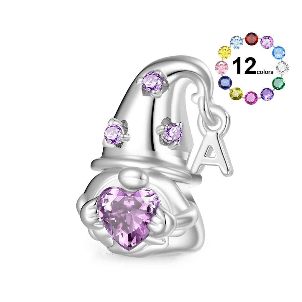 Sweet Gnome Embraces Birthstone Charm image number 0