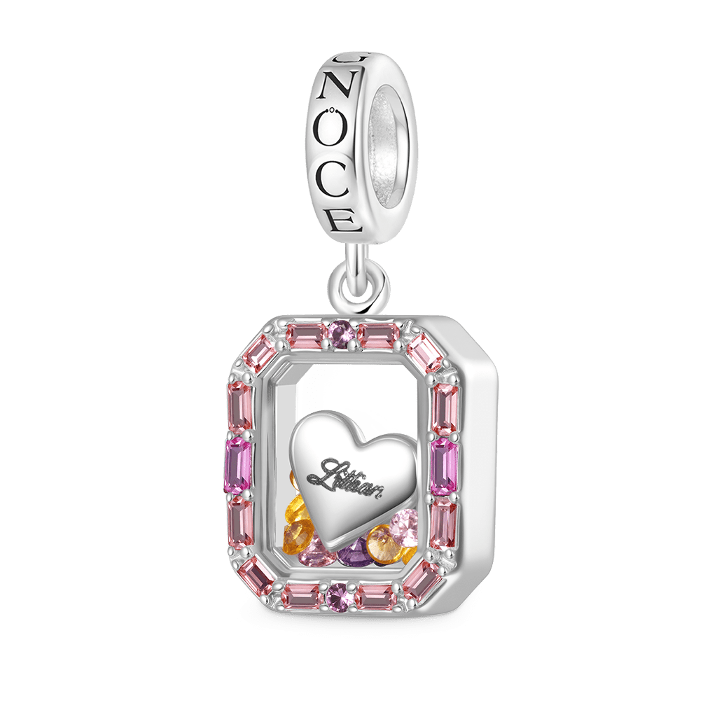 Glass Colored Diamond Pendant image number 0