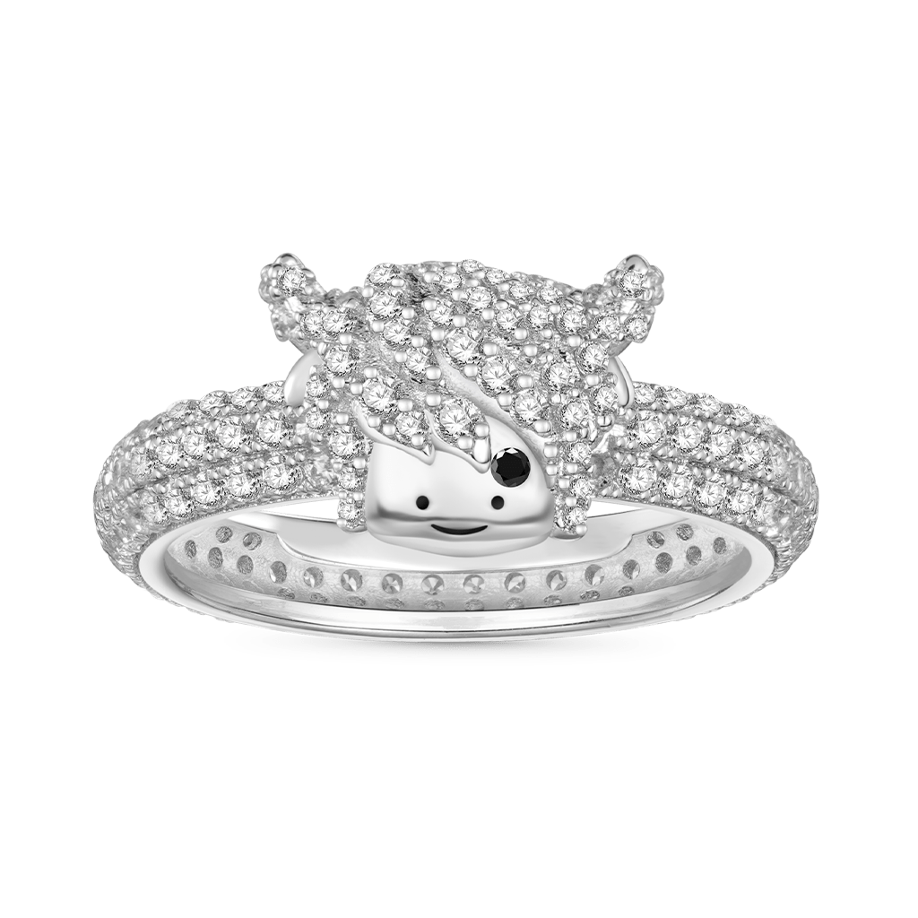Highland Cow Diamond Ring image number 0