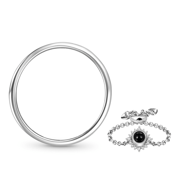 Photo Bead Chain Ring image number 2