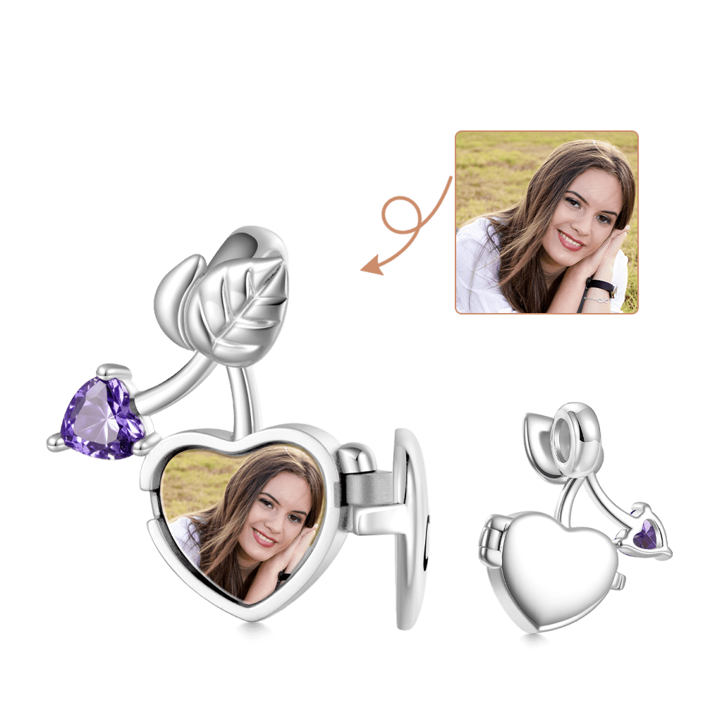 Cherry Heart Photo Charm image number 0