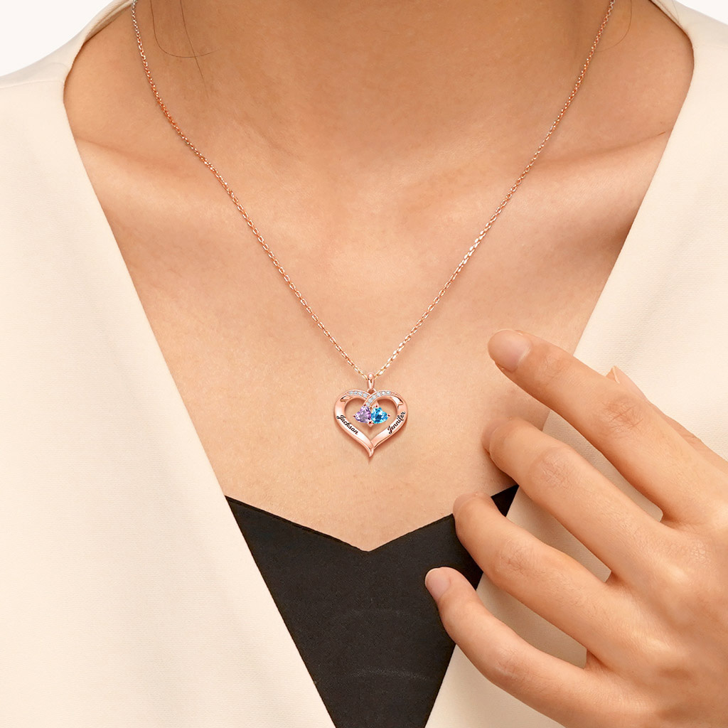 Simple Heart Necklace image number 6