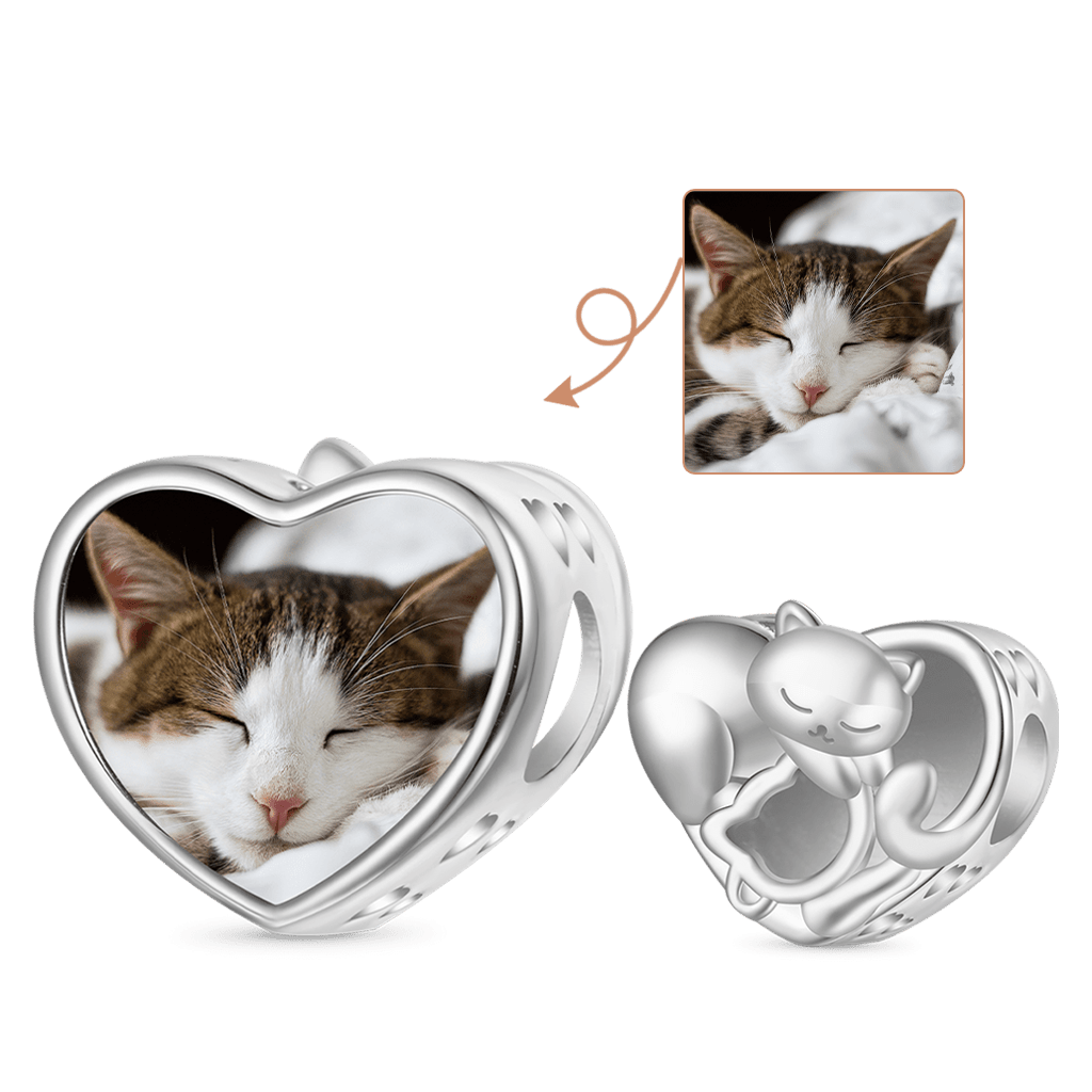 Cat Love Photo Charm image number 0