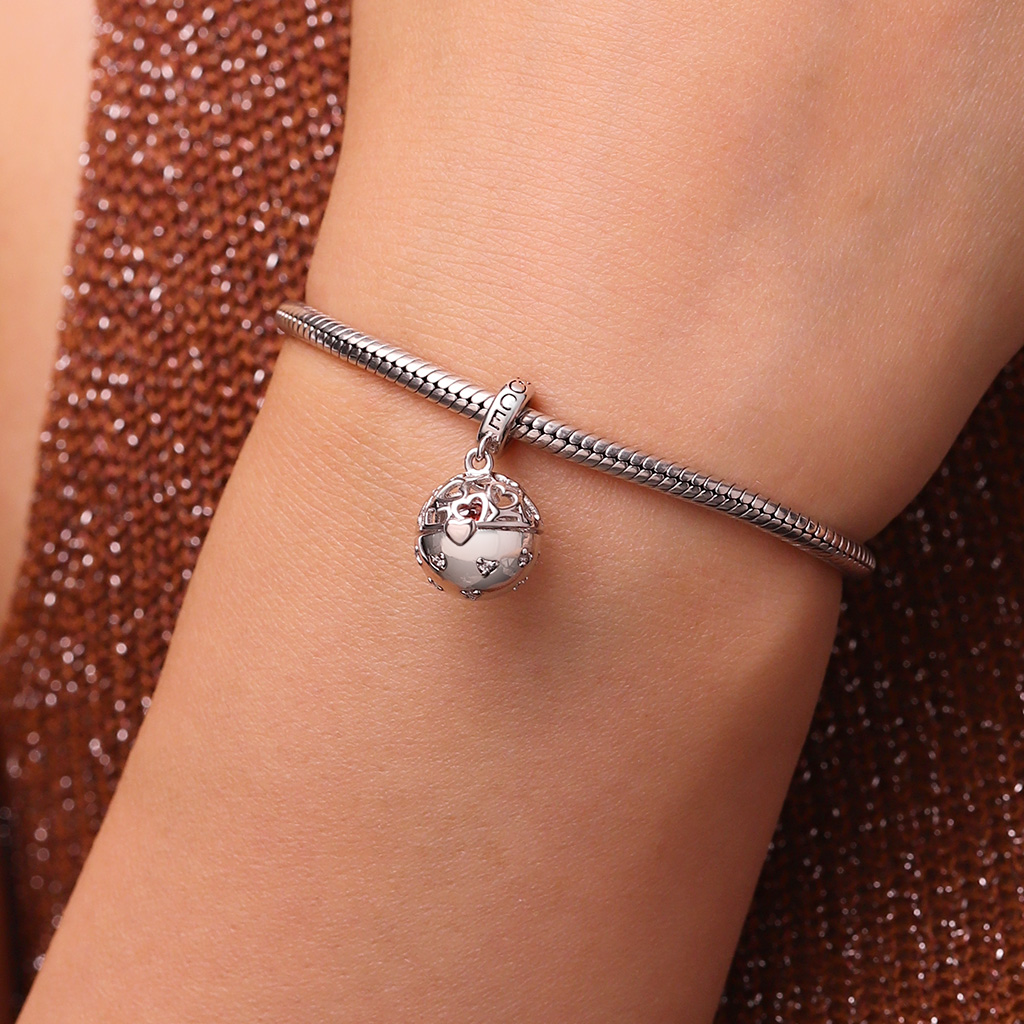 Surprise Ball with Birthstone Ring Pendant image number 7