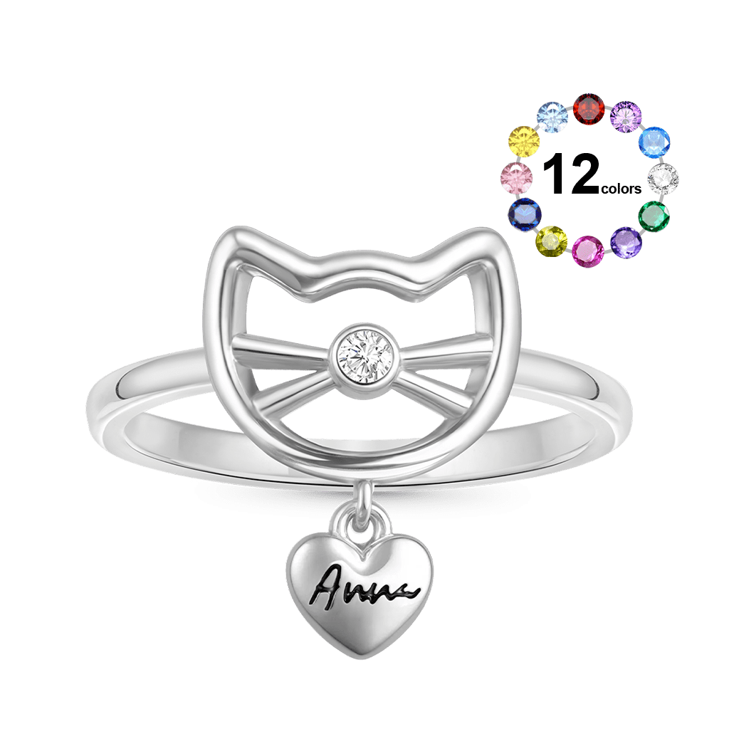 Personalized Cat Ring image number 0