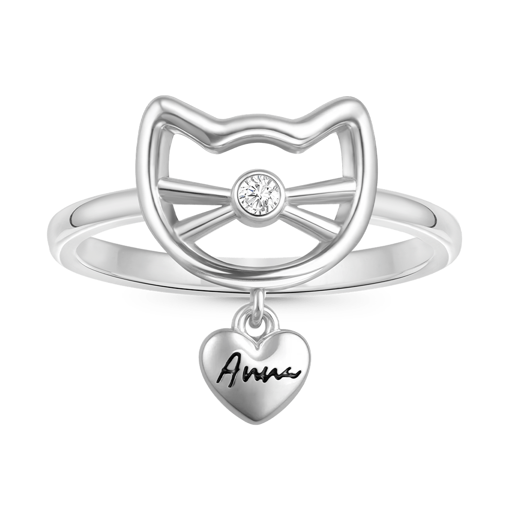 Personalized Cat Ring image number 1