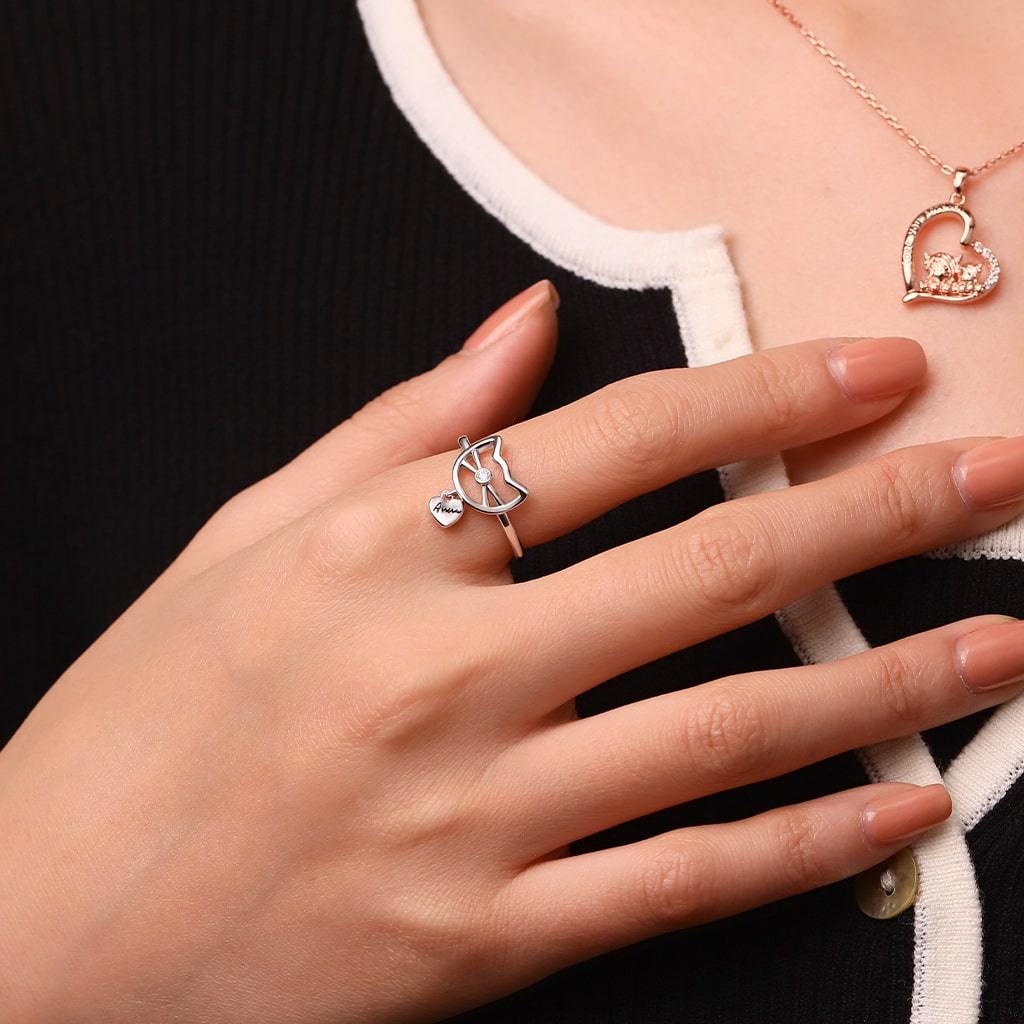 Personalized Cat Ring image number 6