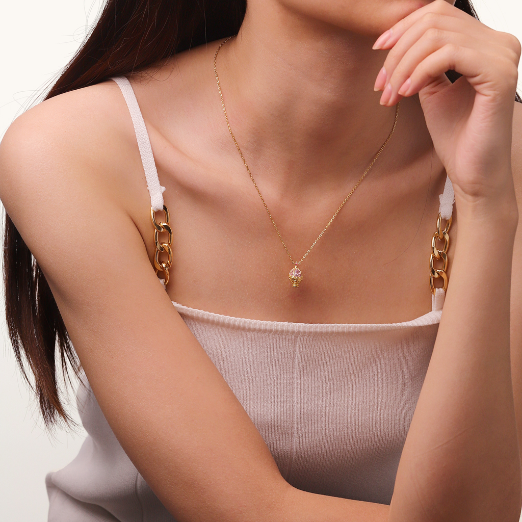 Madoka Kaname Soul Gem Necklace image number 4