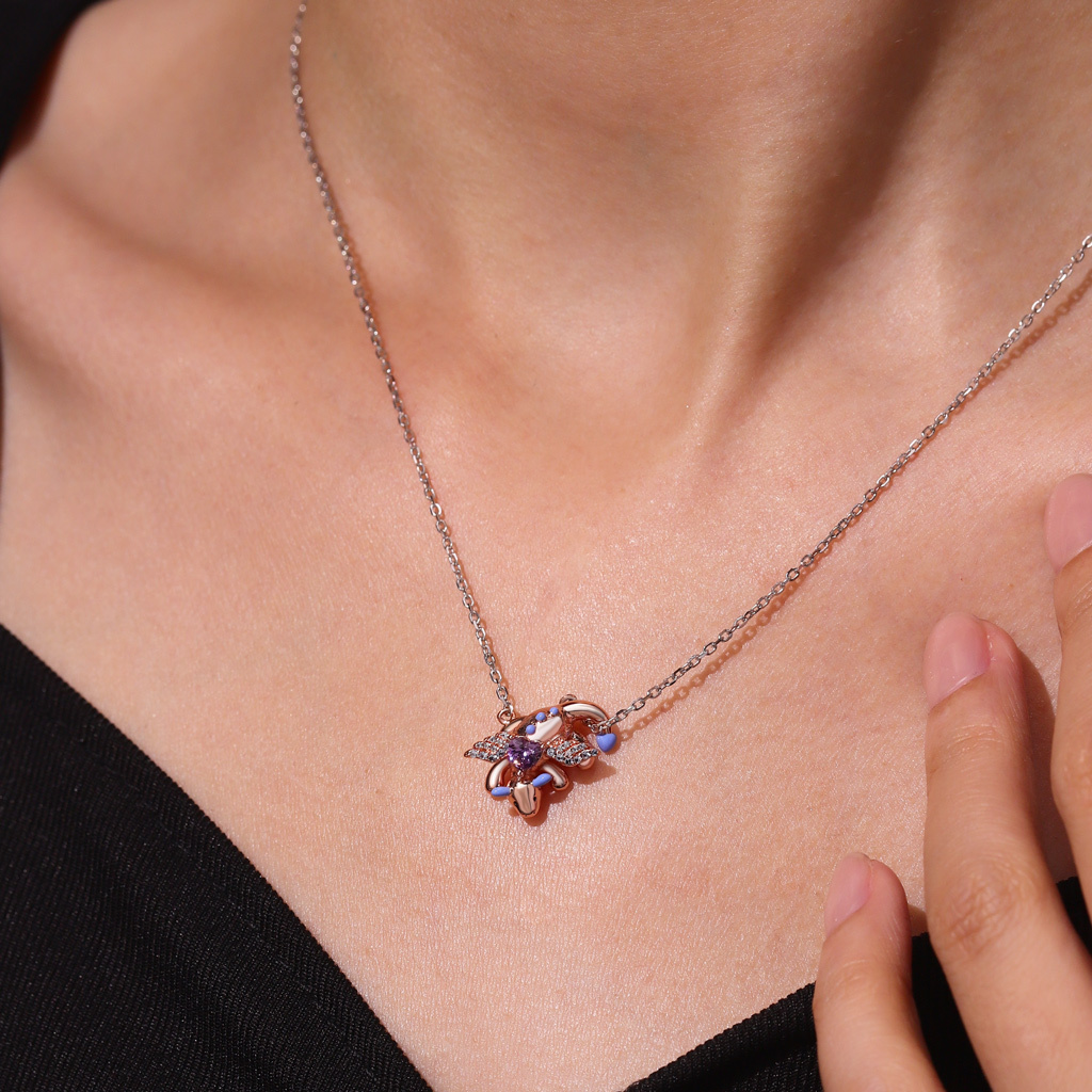 Fun Persimmon Dragon Necklace image number 4