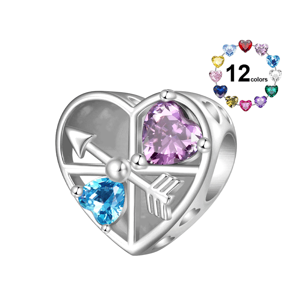 Love Clock Rotating Arrow Charm image number 0