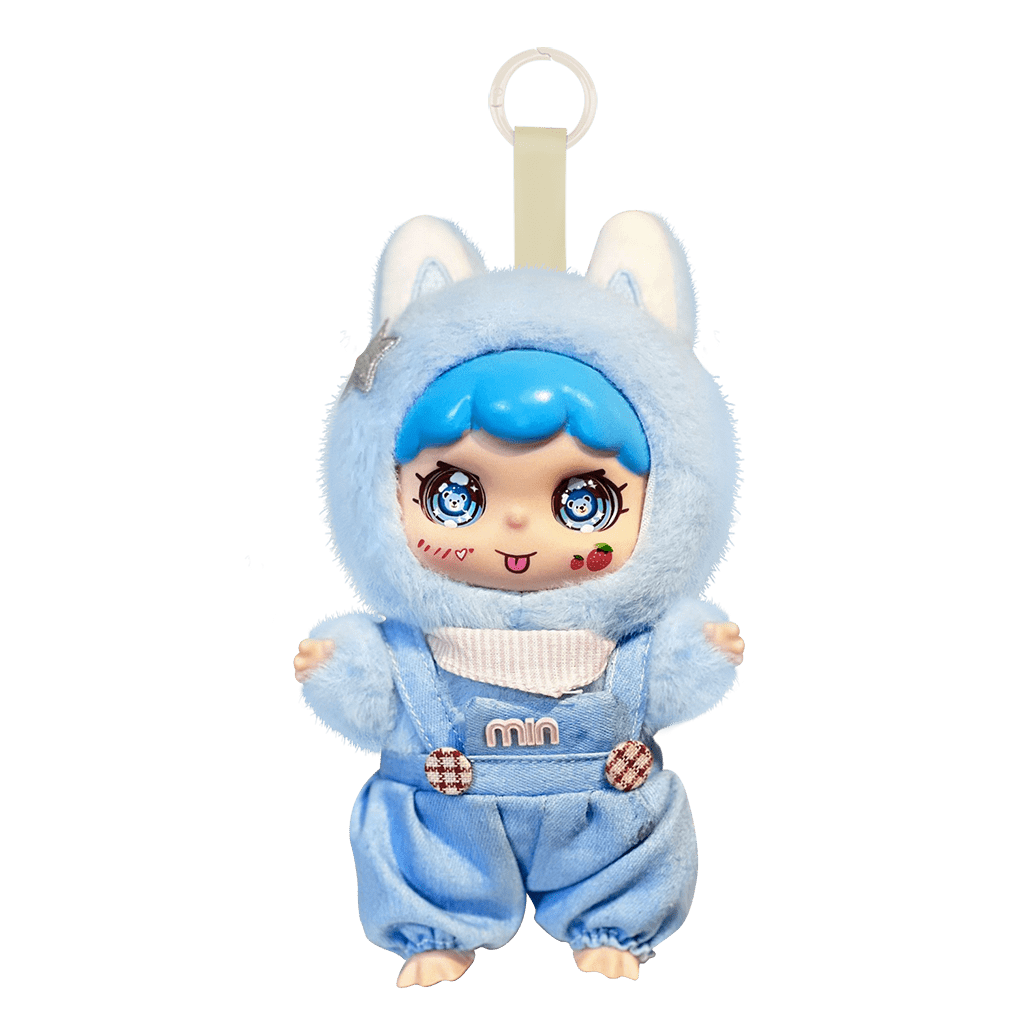 Cloud Bunny Blue Plush Doll Pendant image number 0