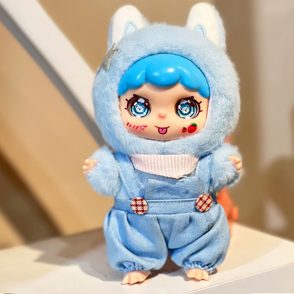 Cloud Bunny Blue Plush Doll Pendant image number 2