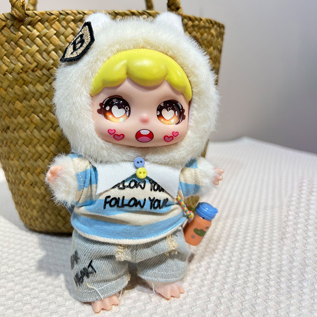 Cloud Bunny Yellow Plush Doll Pendant image number 2