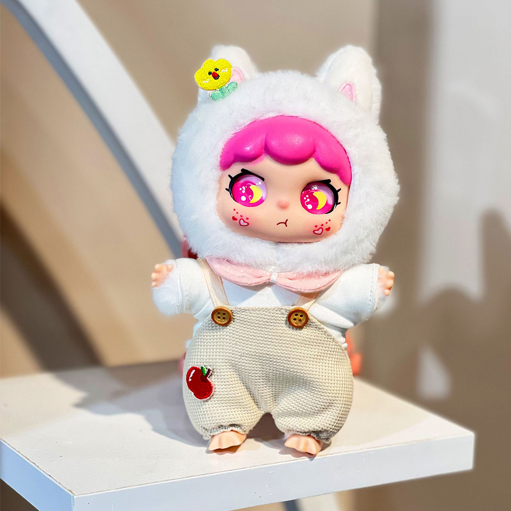 Cloud Bunny White Plush Doll Pendant image number 3