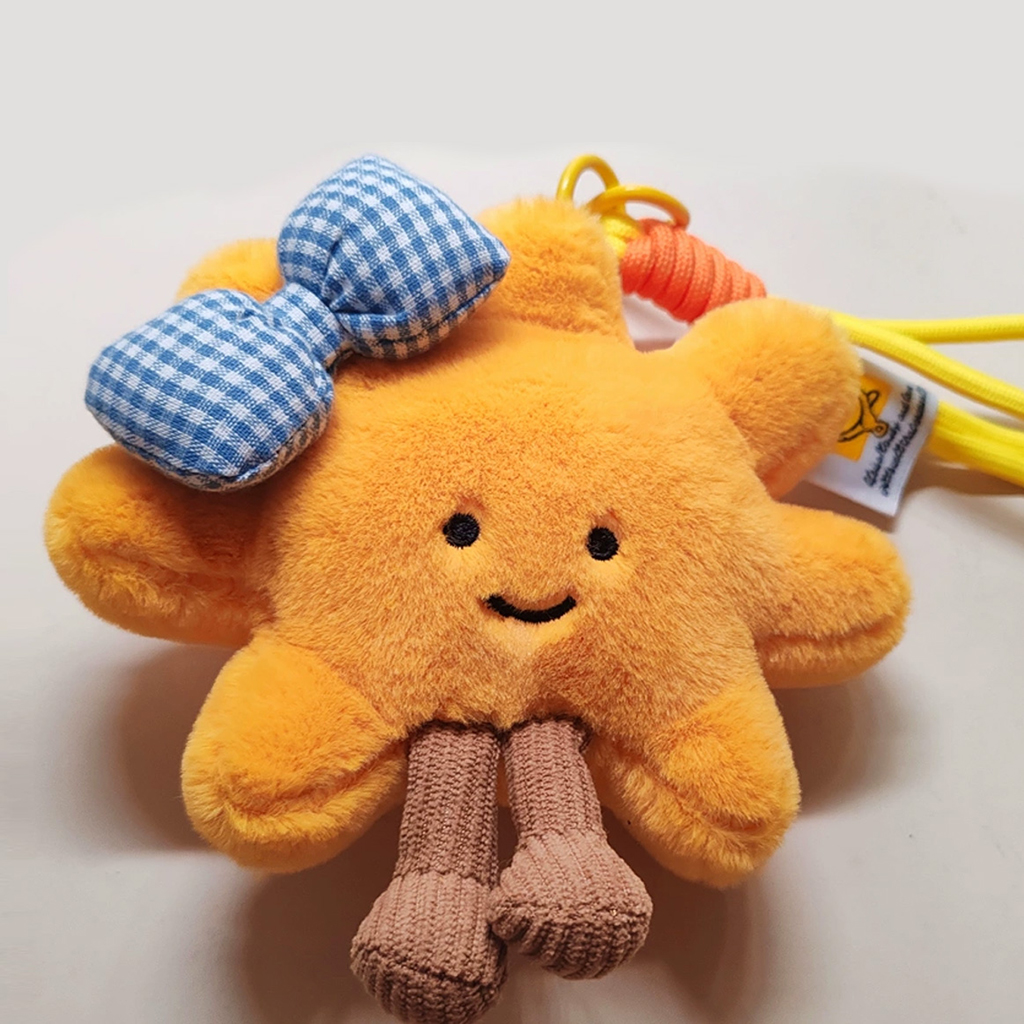 Sun Doll Plush Pendant - Bow Style image number 1