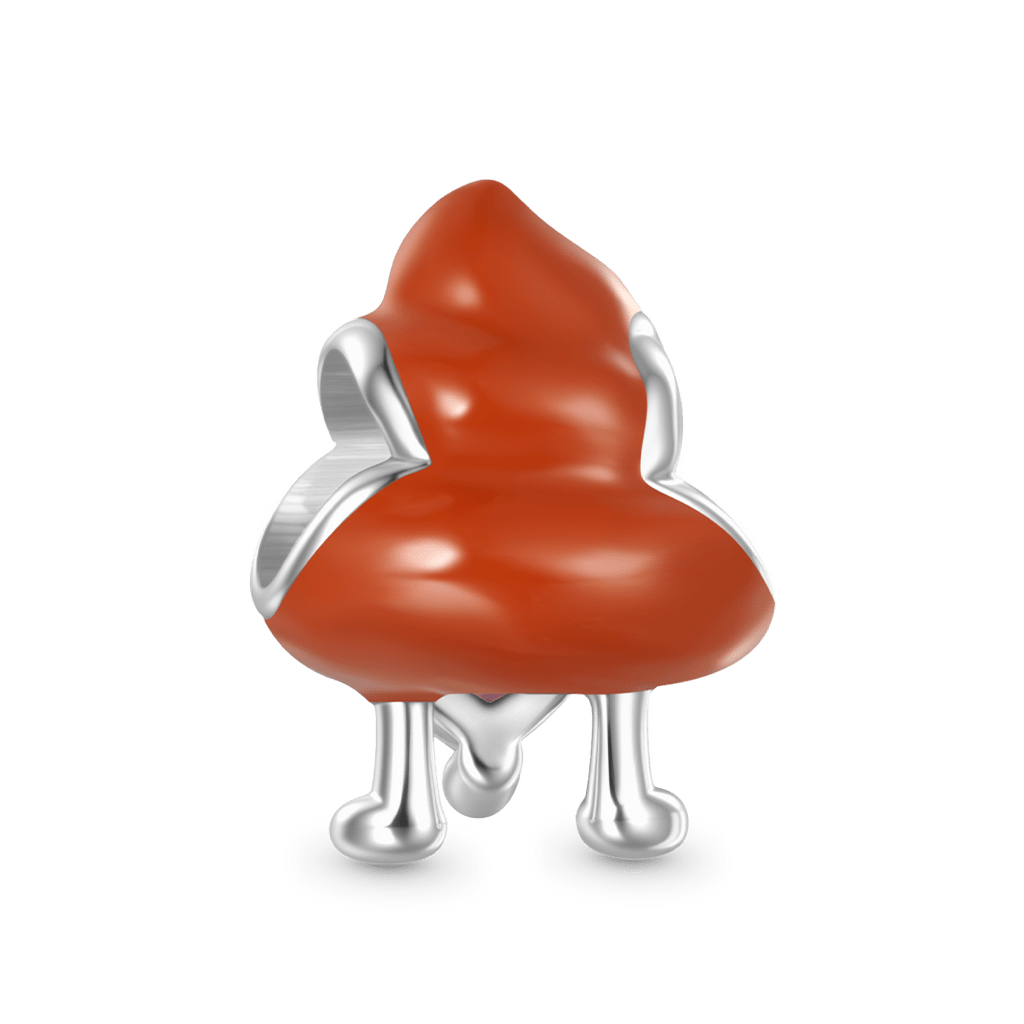 Poop Embraces Heart Charm image number 2