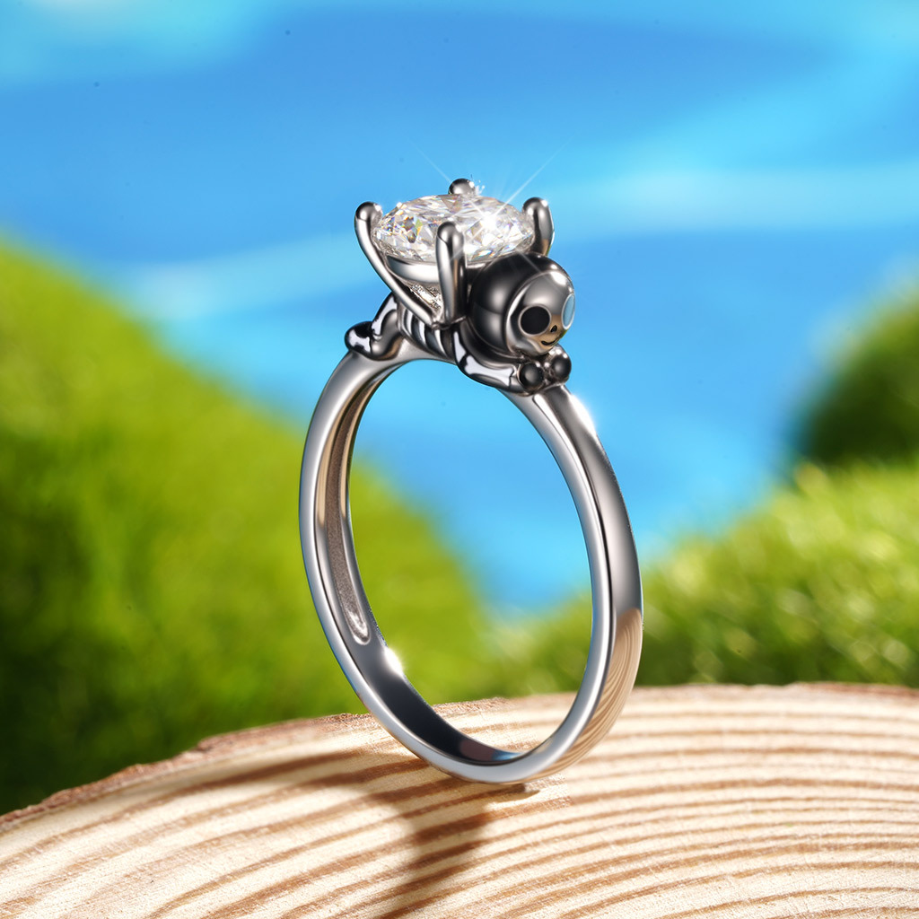 Skeleton Gingerbread Man Ring image number 6