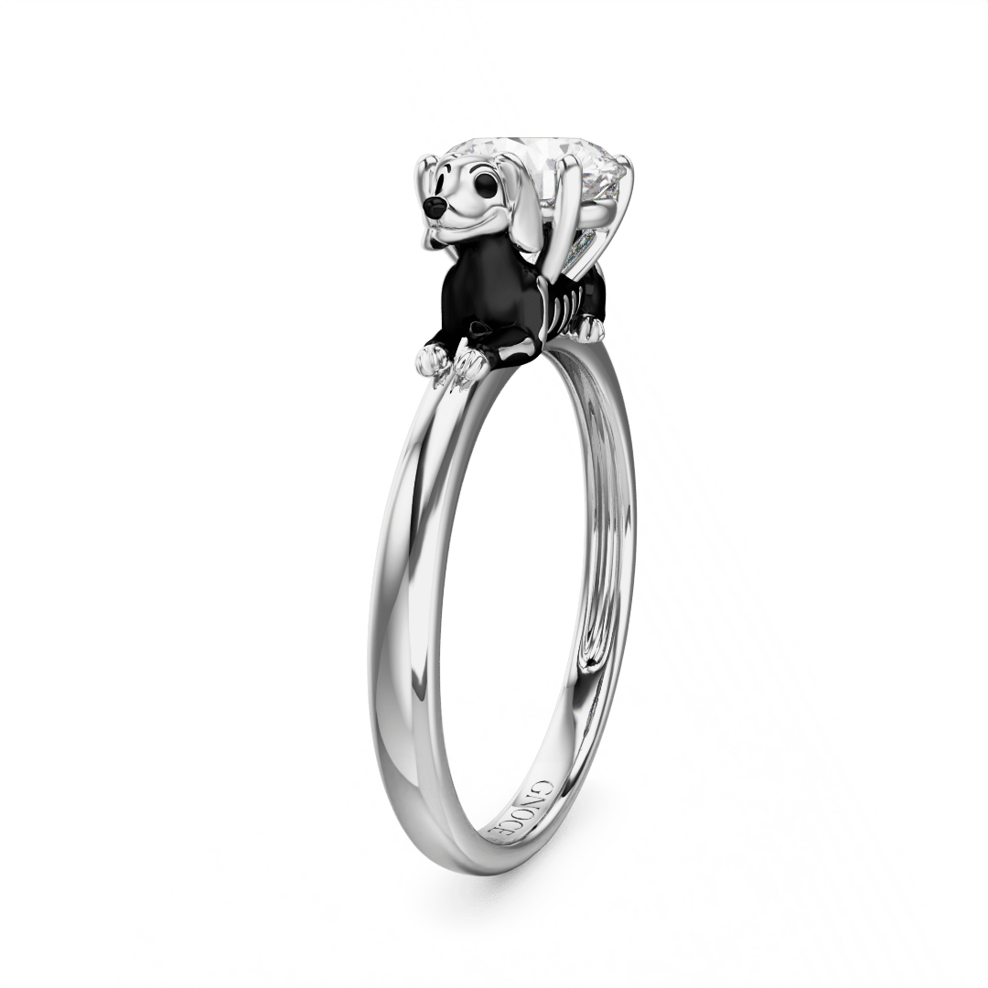 Skeleton Puppy Ring image number 4