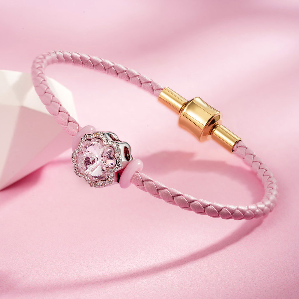 Pink Snap Basic Bracelet image number 2