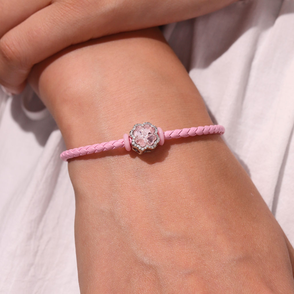 Pink Snap Basic Bracelet image number 4