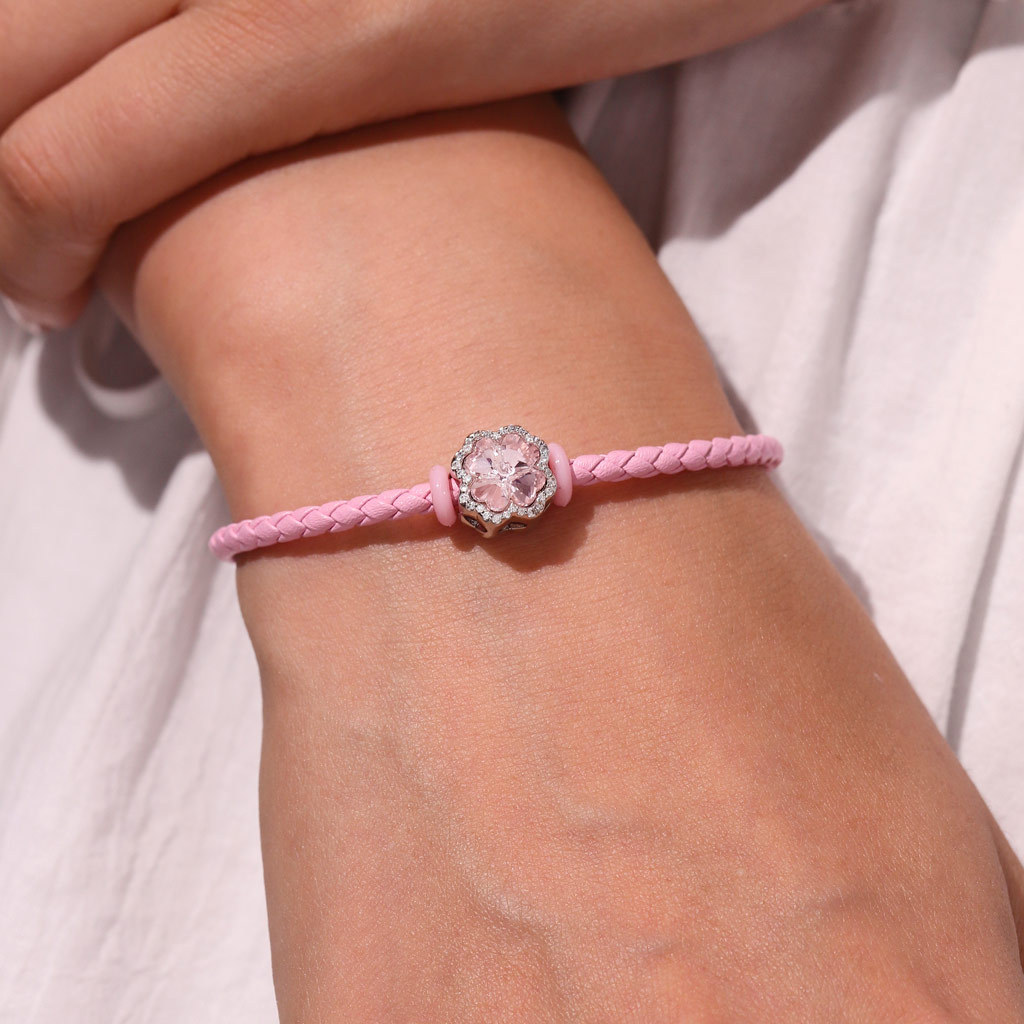 Pink Snap Basic Bracelet image number 4