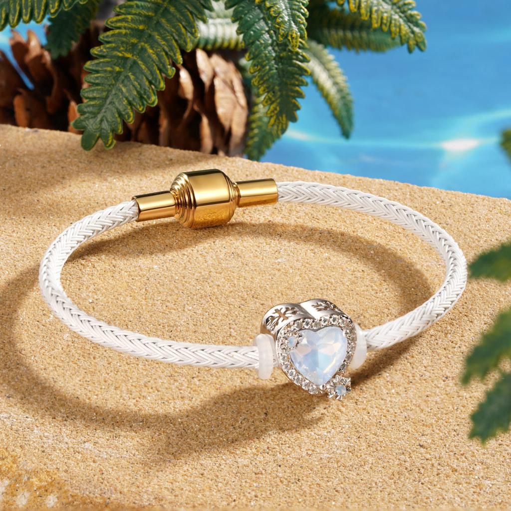 White Snap Basic Bracelet image number 2