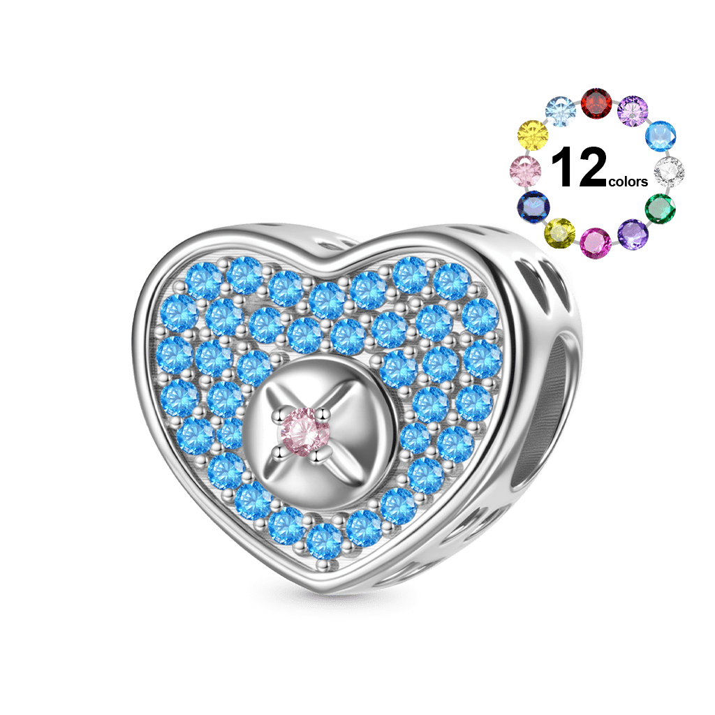 Screw Heart-Shaped Charm image number 0