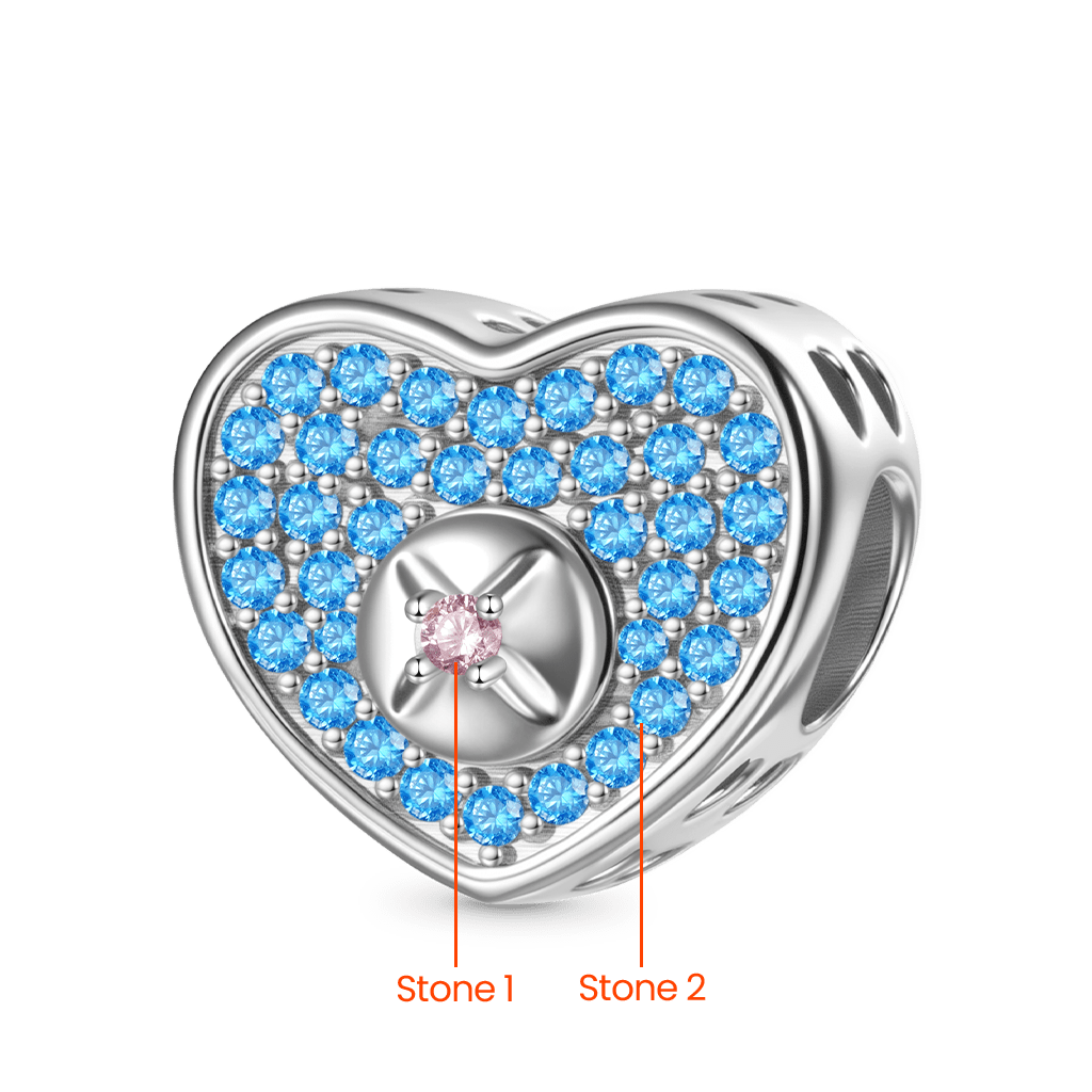 Screw Heart-Shaped Charm image number 2